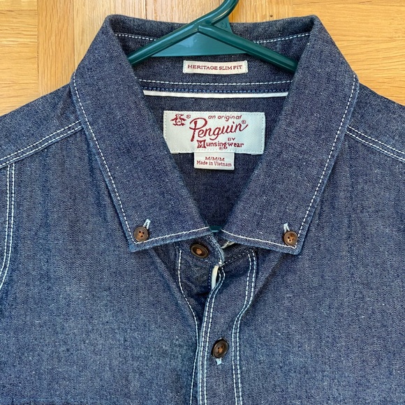 Penguin brand medium denim shirt - Picture 3 of 5